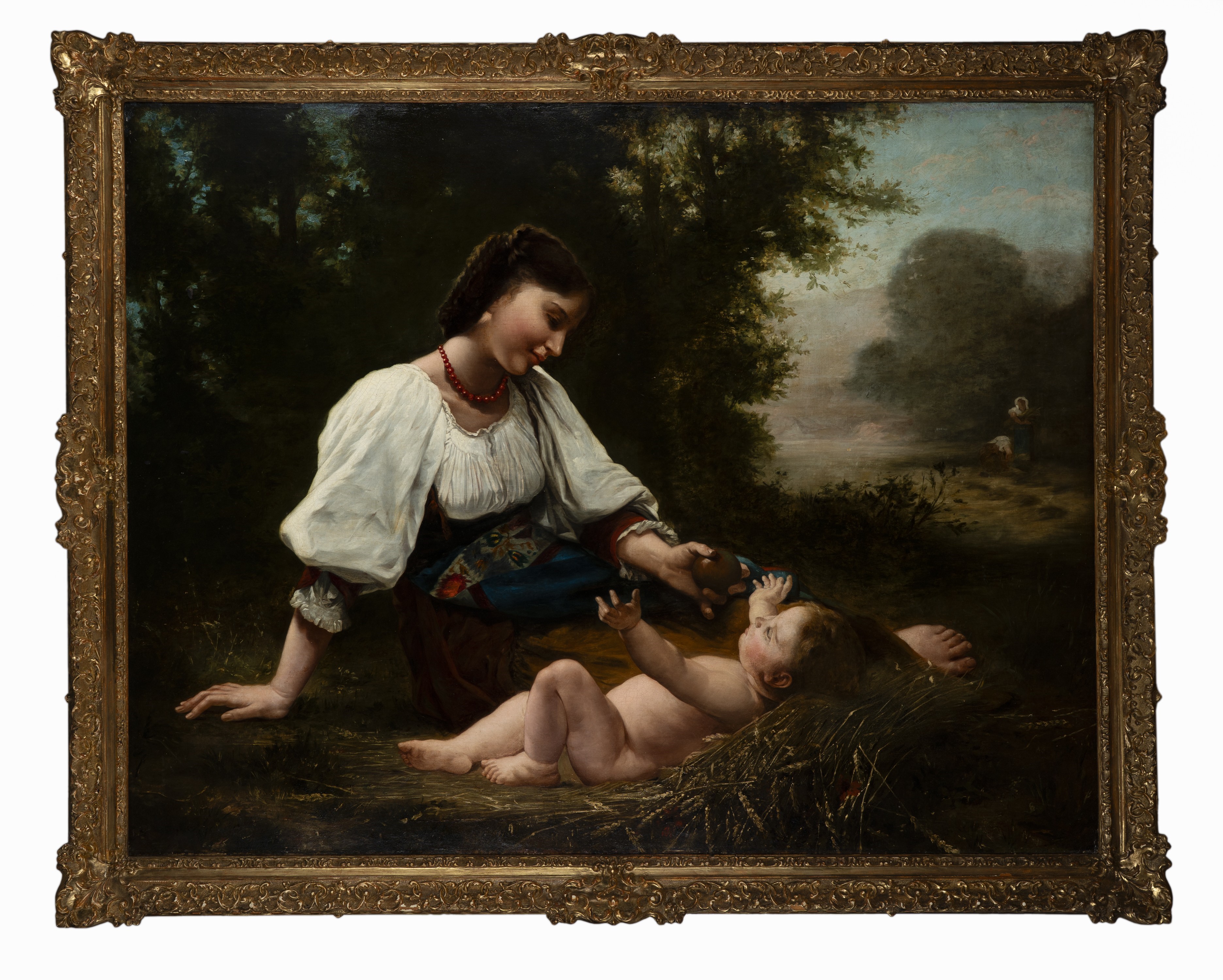 Seguace di William-adolphe Bouguereau, Secolo XIX - Il Riposo