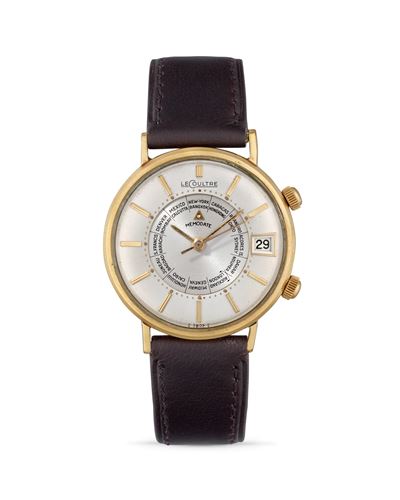 Memodate, Orologio a carica manuale con quadrante argenté e cinturino in pelle