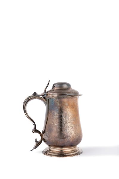 John King, Tankard in argento, Londra 1771-72