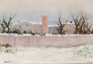 Paesaggio nella neve