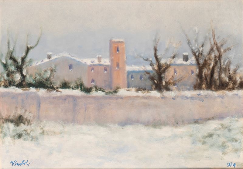 Paesaggio nella neve