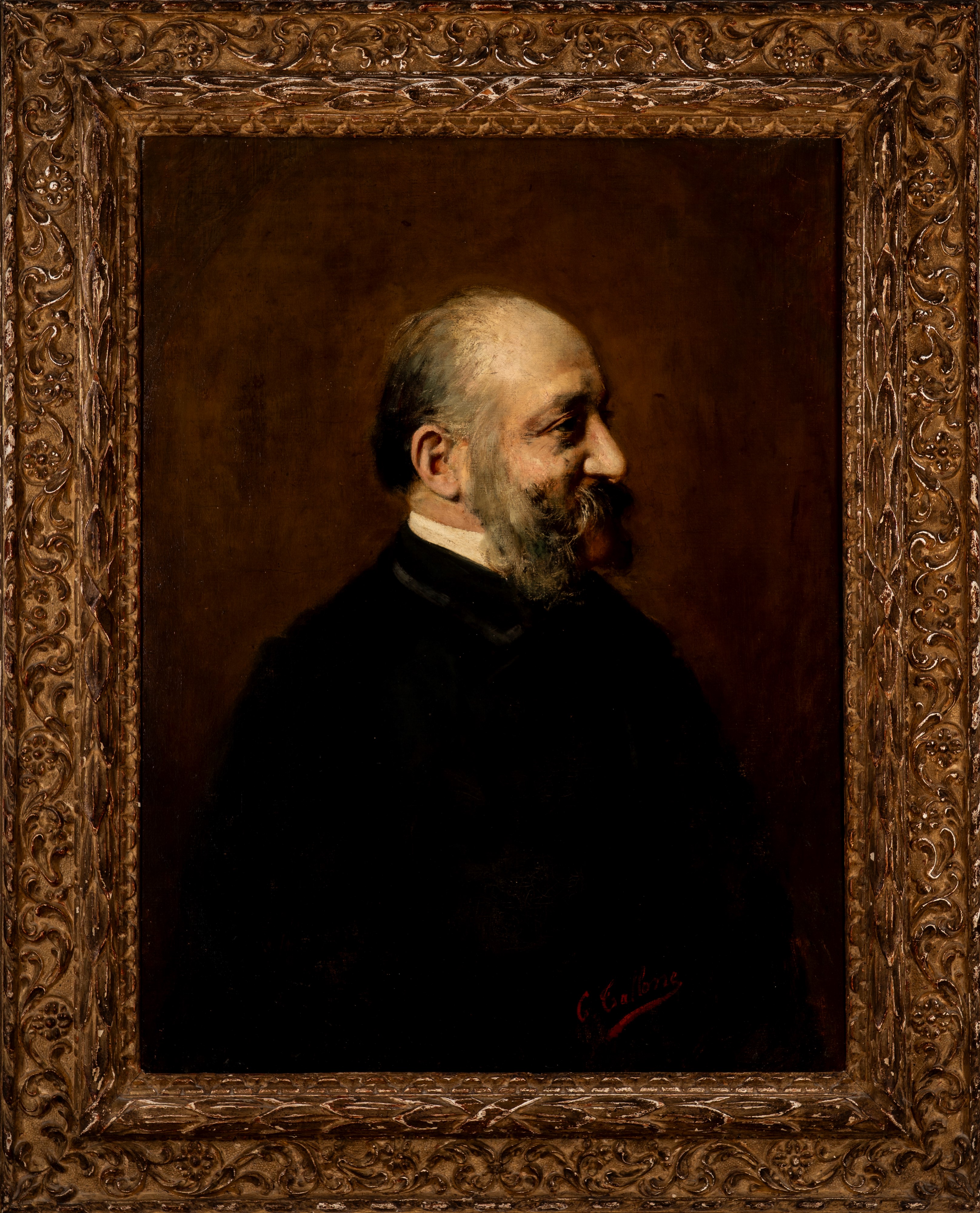 Cesare Tallone - Ritratto Dell'editore Emilio Treves