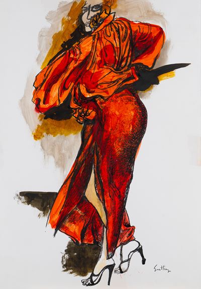 Donna in Rosso