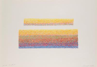 Senza titolo, serigrafia a colori, 1975