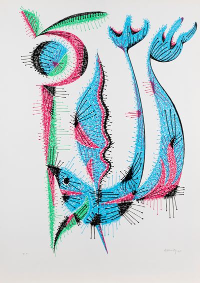 Poesia, serigrafia a colori, 1975