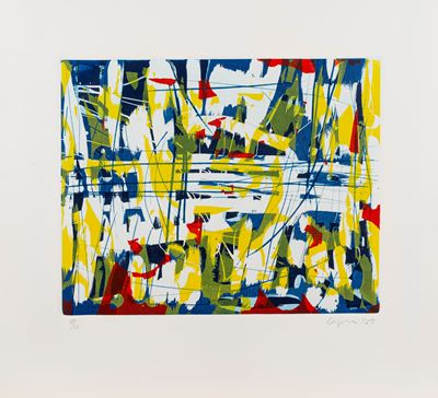 Composizione, acquaforte acquatinta a colori