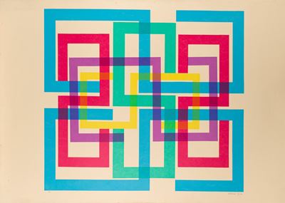 Senza titolo - Serigrafia a colori, 1974