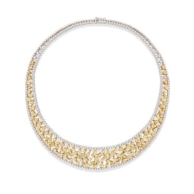 Collana con Diamanti Fancy