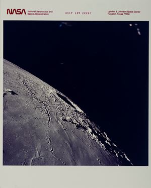 Apollo 17, view of the moon