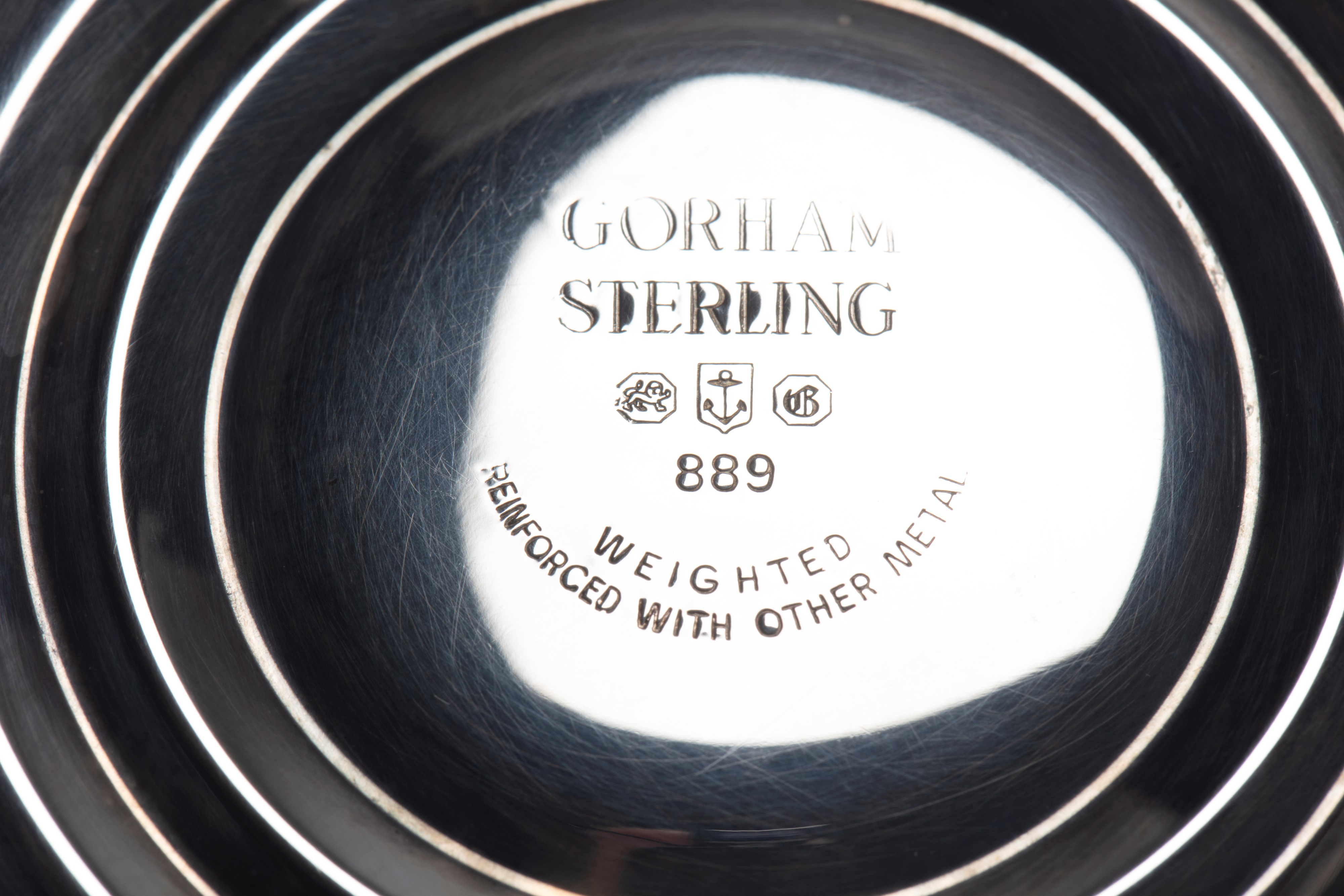 Gorham - Coppia di candelabri, argento 925, Stati Uniti, prima metà XX secolo