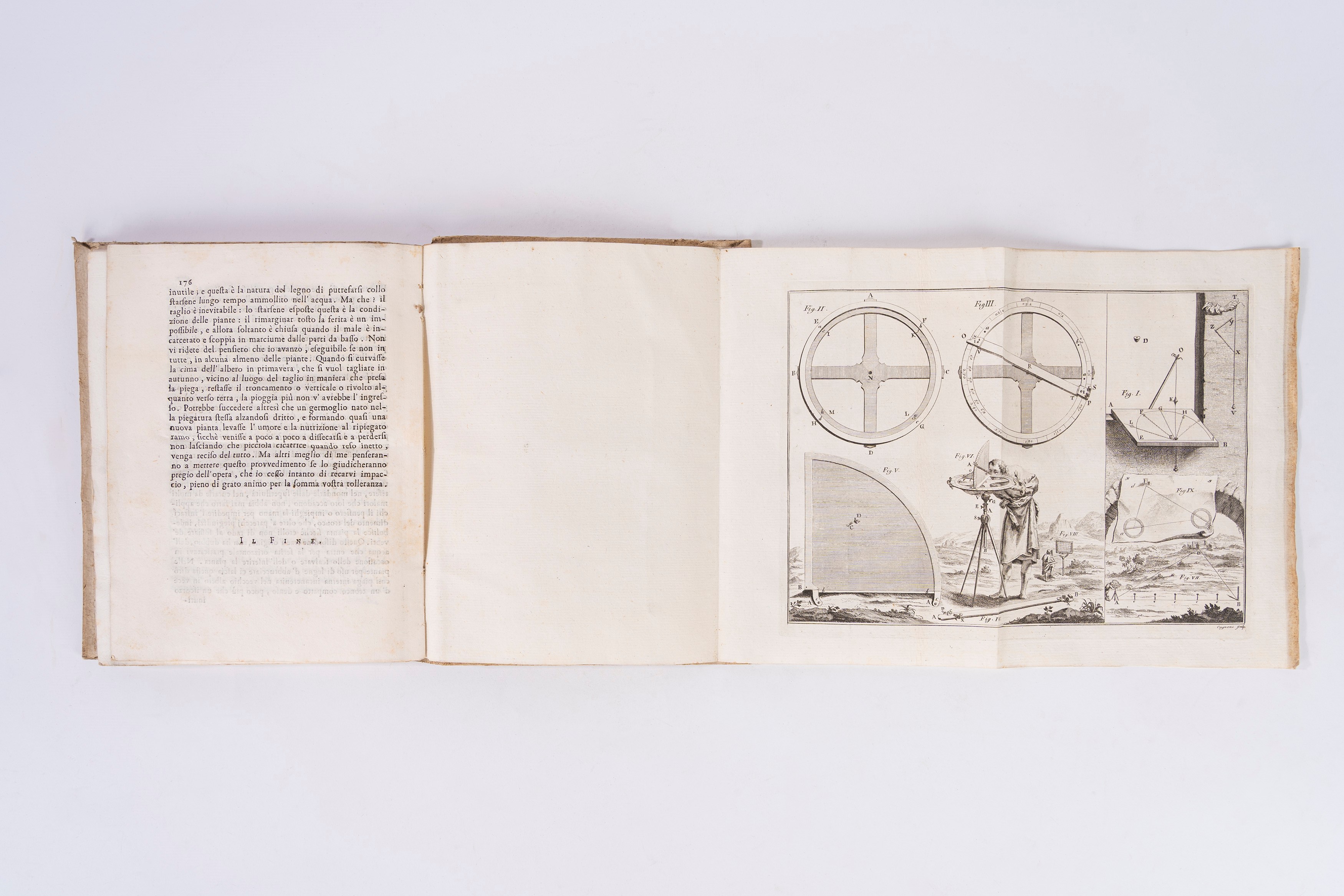 Cristoforo Pilati - Saggio di storia naturale bresciana, 1769, primo volume con tavola incisa