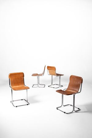 Quattro sedie modello 'Calla' 