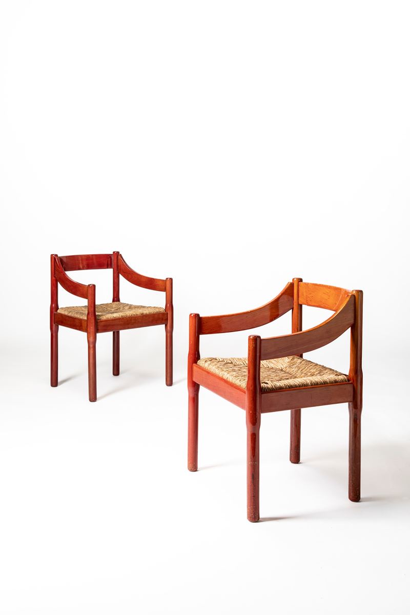 Coppia di sedie modello 'Carimate'