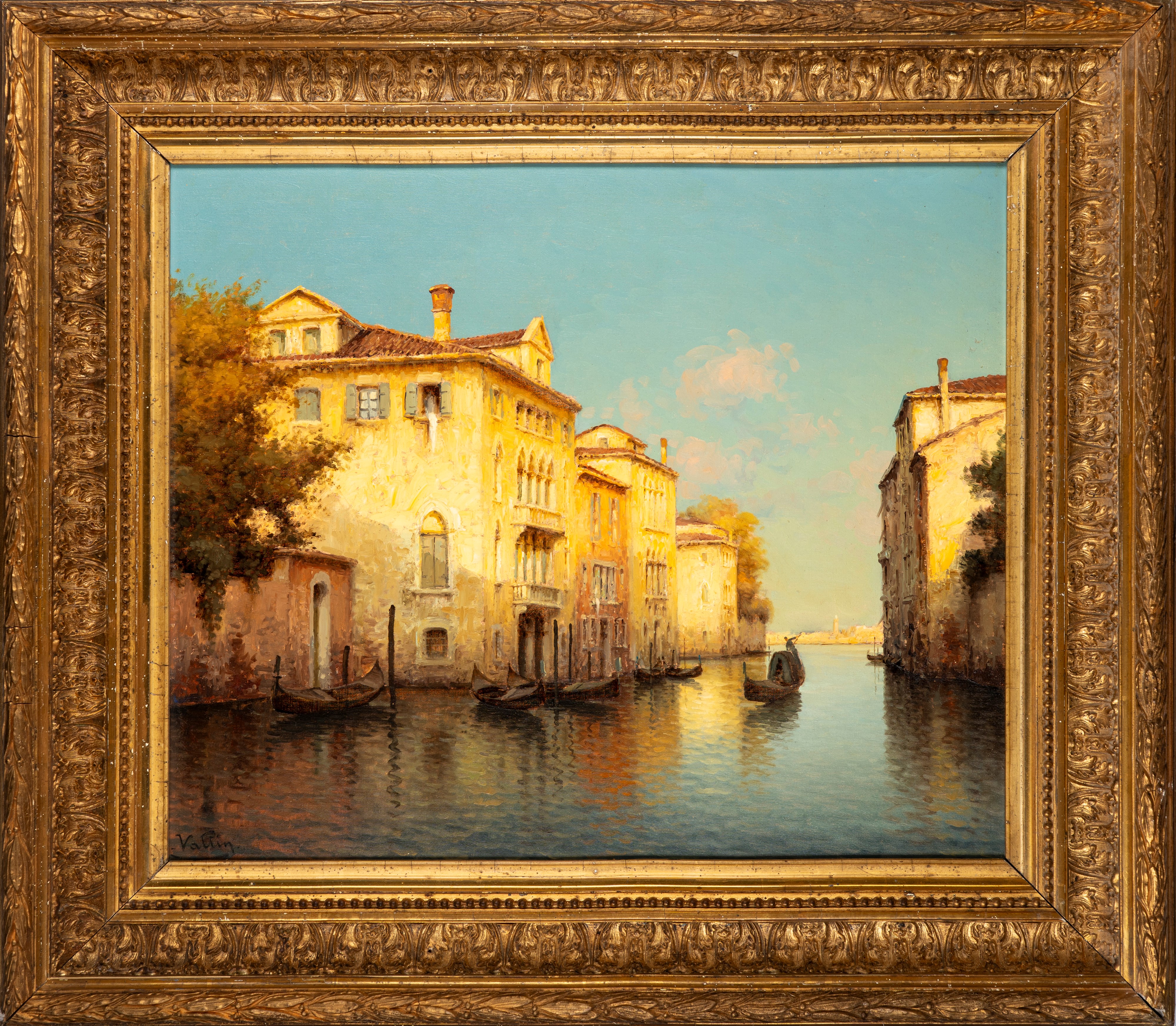 Hugo Golli, Detto Vallin - Gondole a Venezia