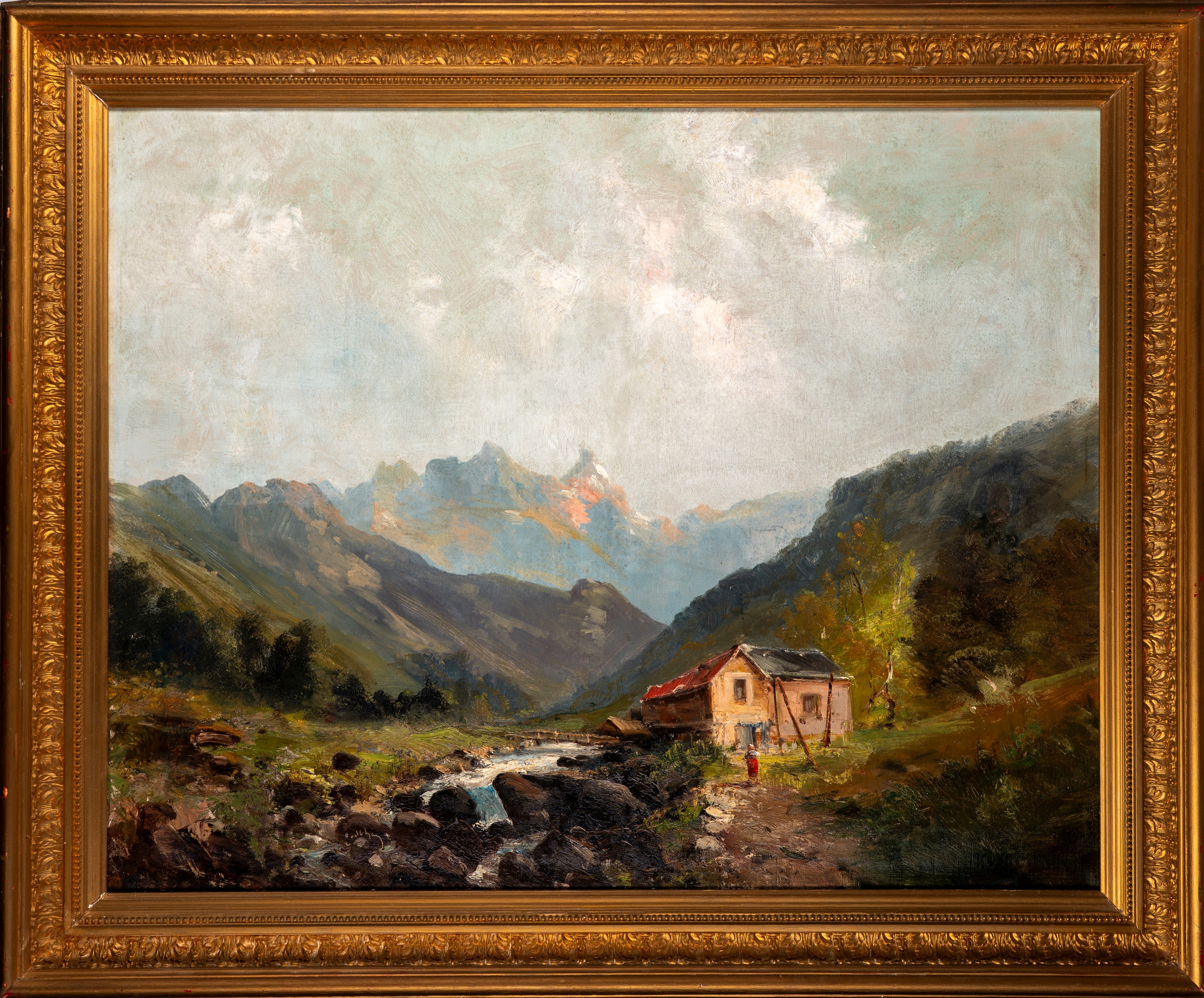 Emile Godchaux - Paesaggio Alpino