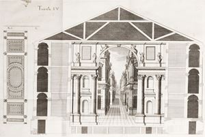 Idea di un teatro nelle principali sue parti simile a' teatri antichi all'uso moderno accomodato