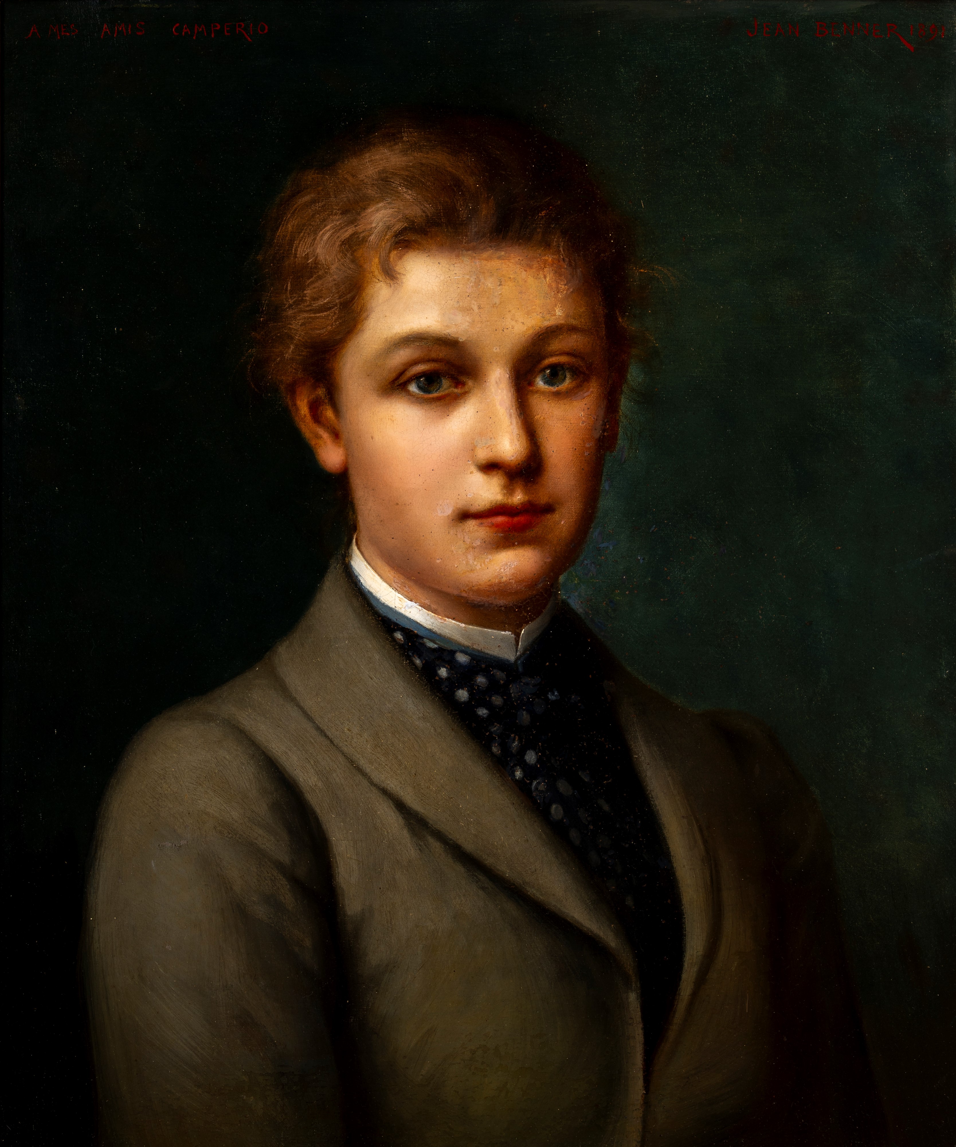 Jean Benner - Female portrait 1891 | 19th and Early 20th Century Art ...