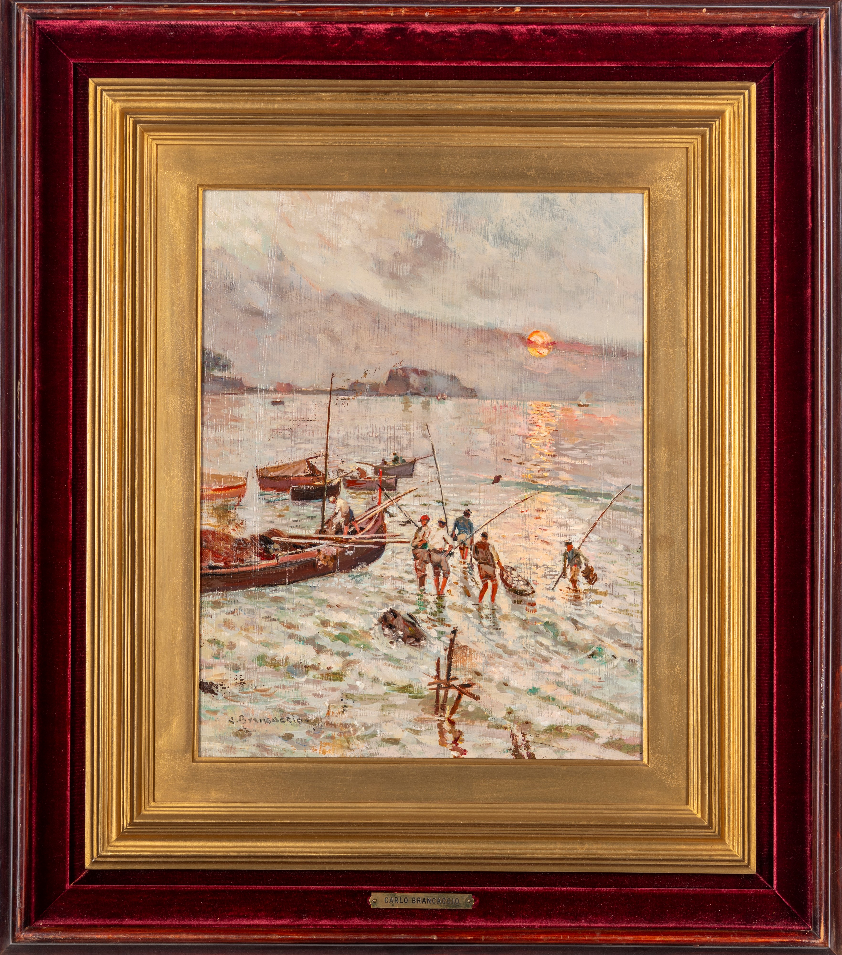 Carlo Brancaccio - Pescatori al Tramonto
