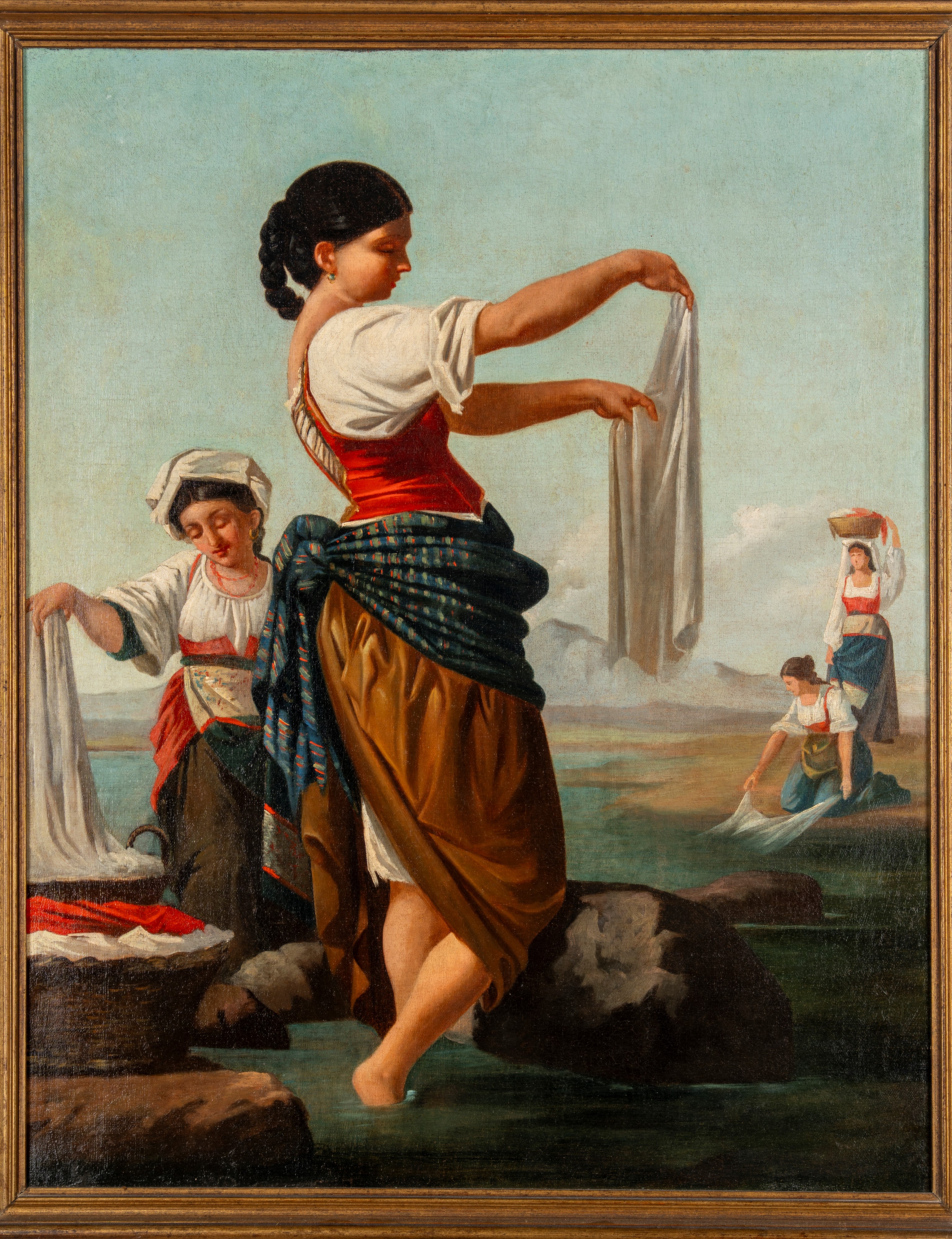 Scuola del Secolo XIX - Le Lavandaie
