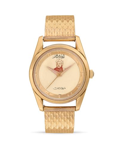 Polerouter De Luxe 10357-5, Orologio personalizzato per l'Imam e Re dello Yemen Ahmad I, anni '50