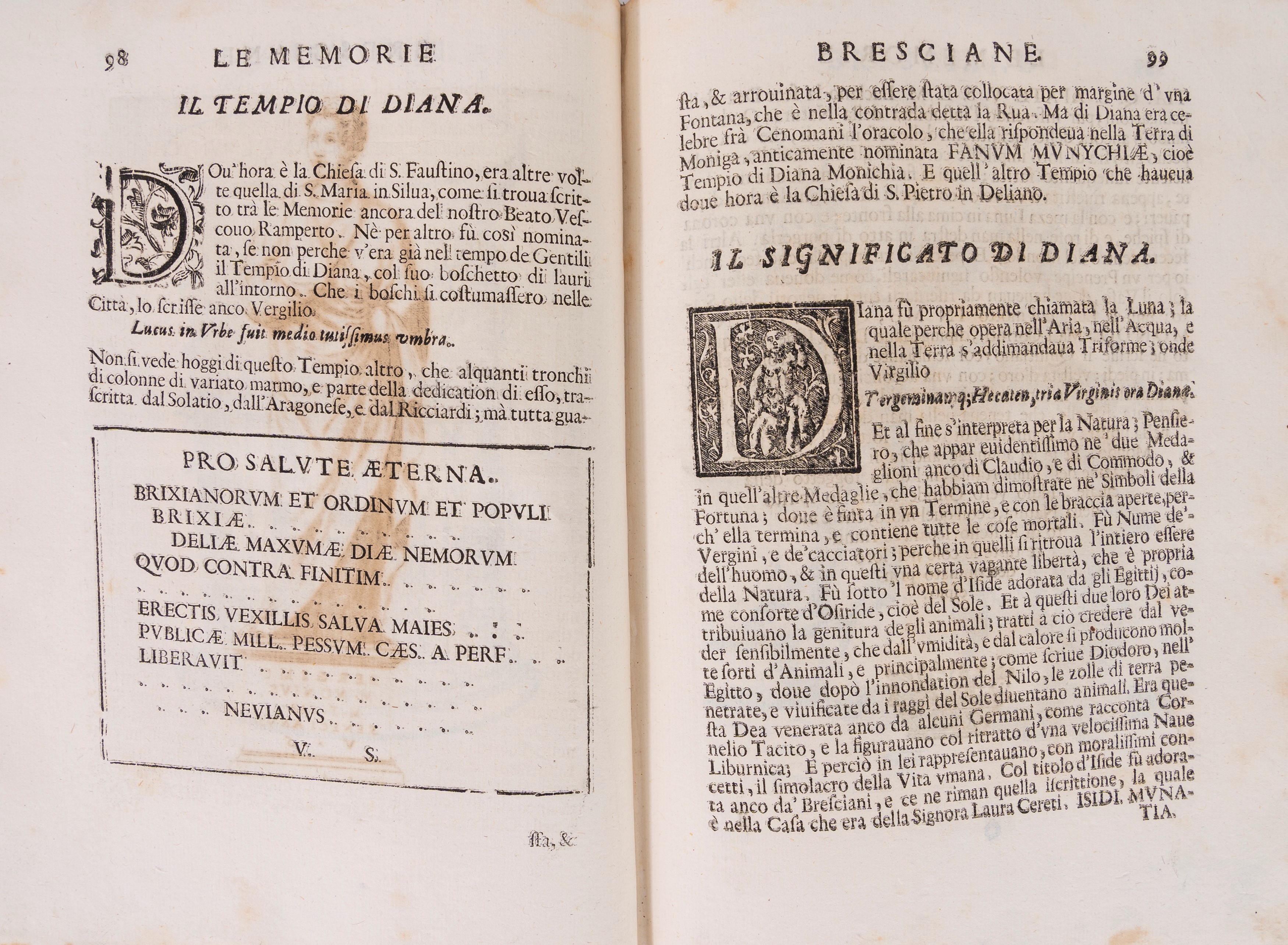 Ottavio Rossi, Isabella Piccini - Le memorie bresciane, 1693, Incisioni in rame