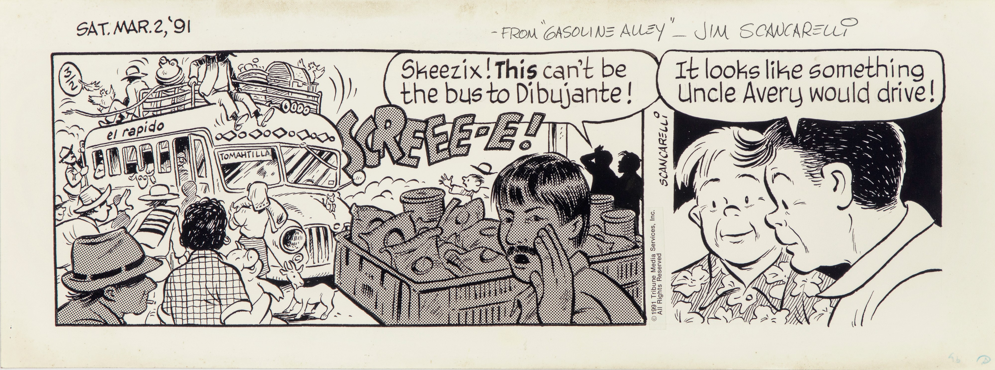 Jim Scancarelli - Gasoline Alley 1991 | Fumetti: Tavole e Illustrazioni ...