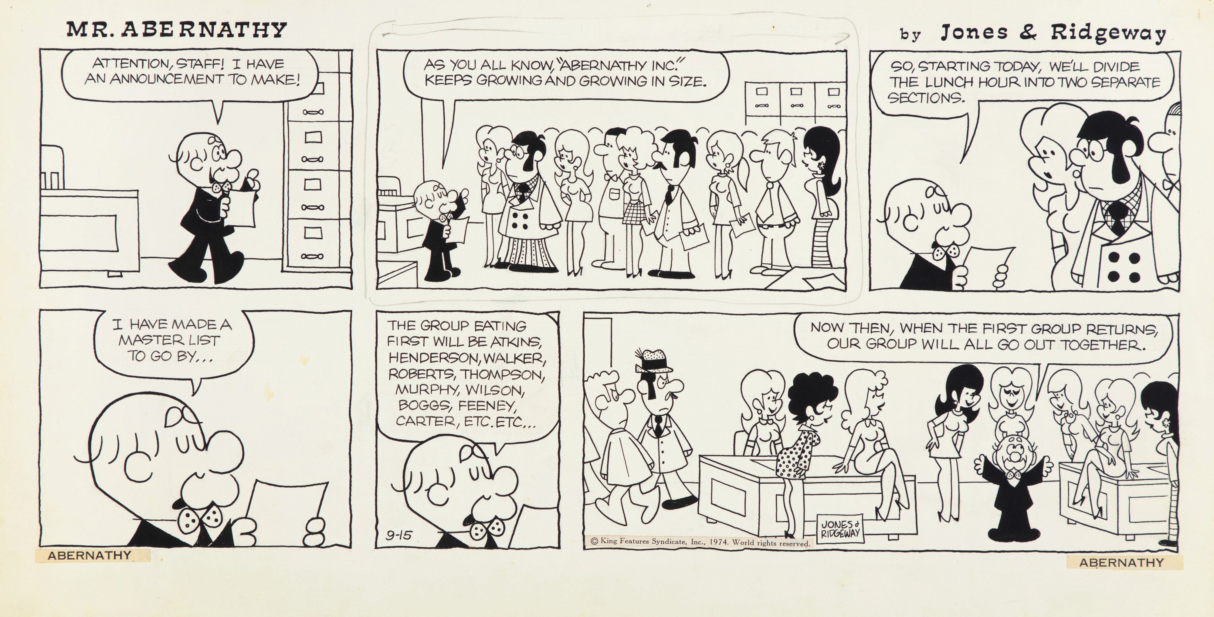Frank Ridgeway - Mr. Abernathy 1974 | Fumetti: Tavole e Illustrazioni ...