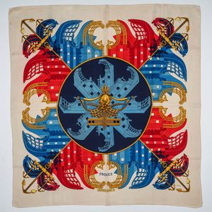 Proues silk twill scarf