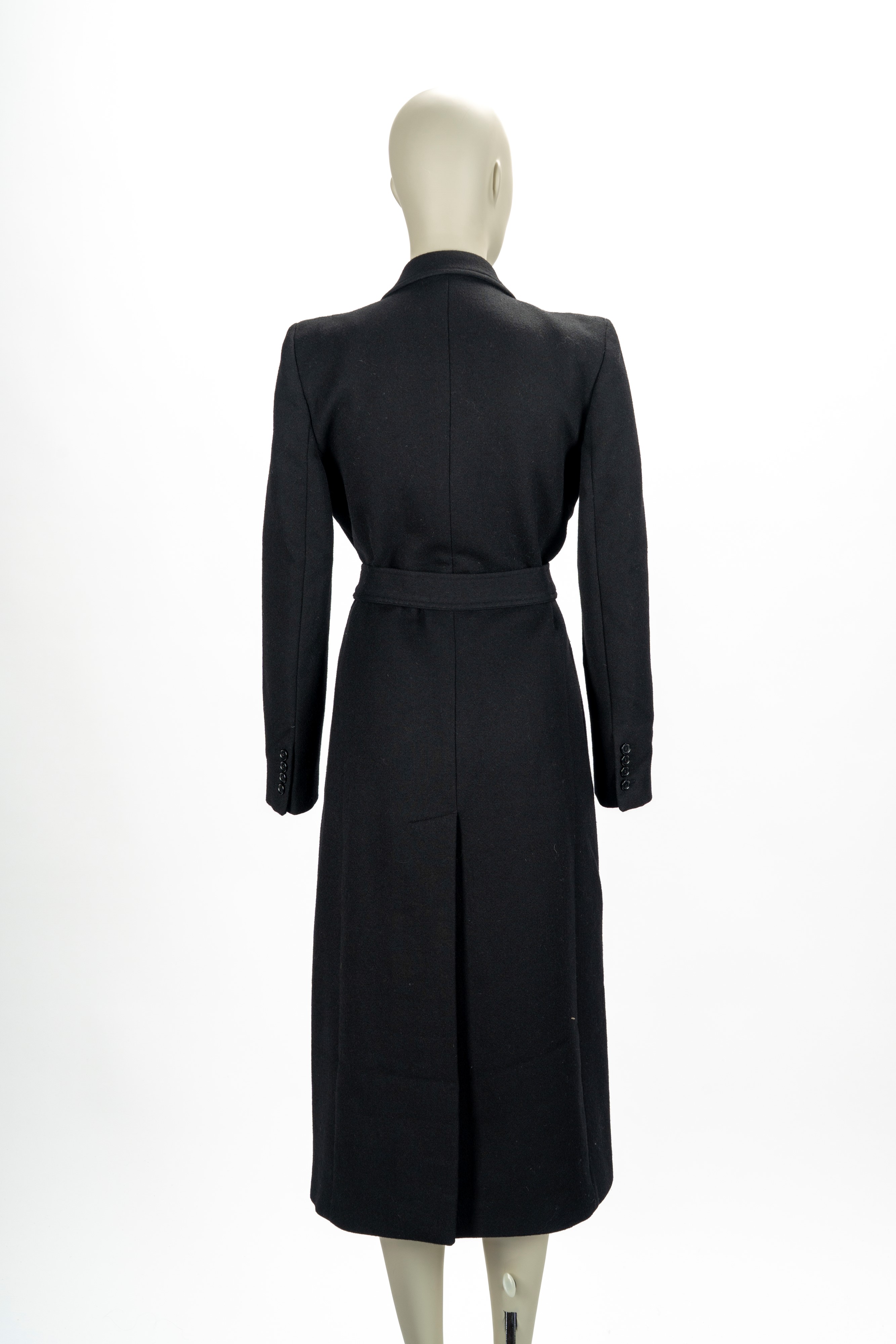 Dolce & Gabbana - Cappotto doppiopetto in lana nera