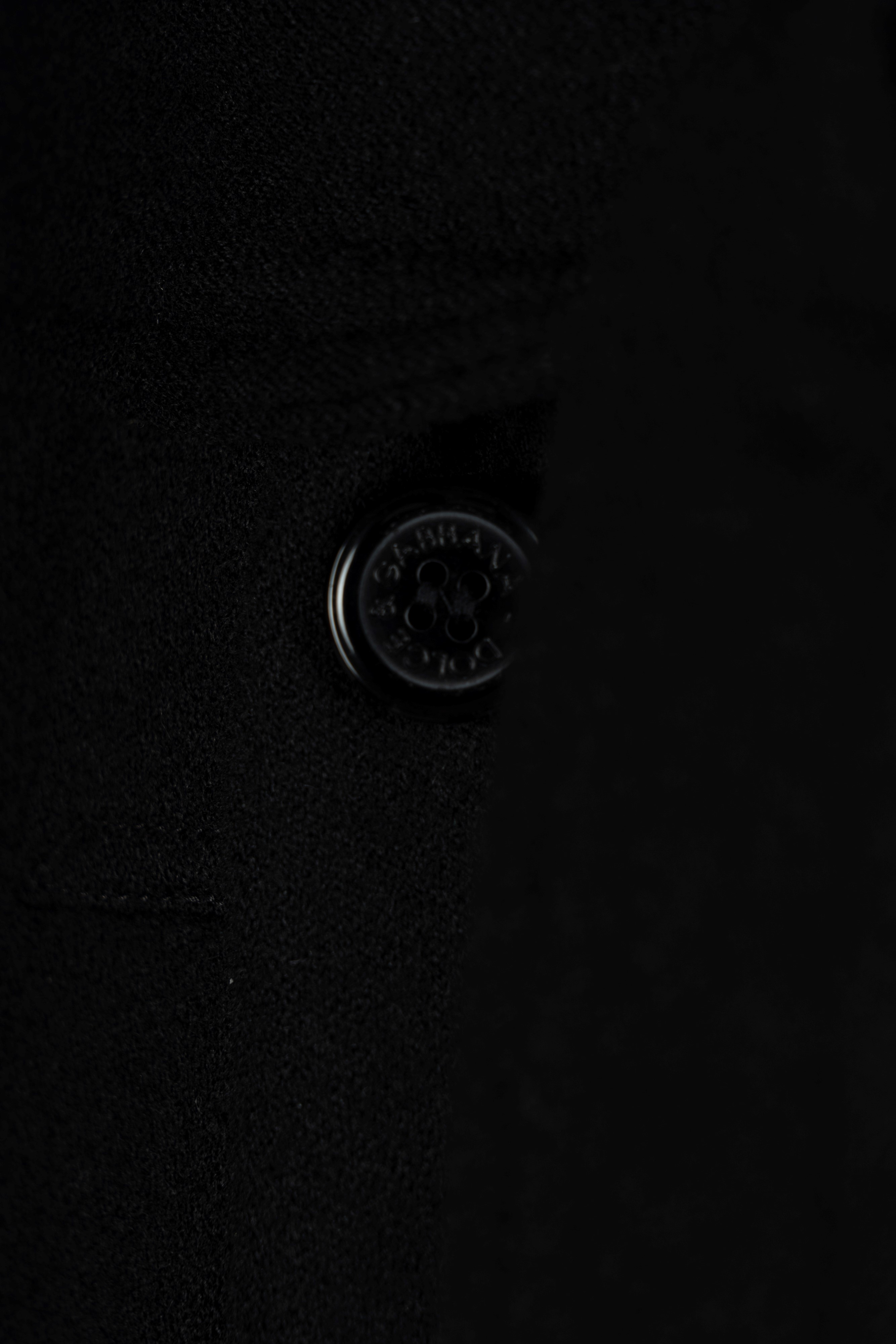 Dolce & Gabbana - Cappotto doppiopetto in lana nera