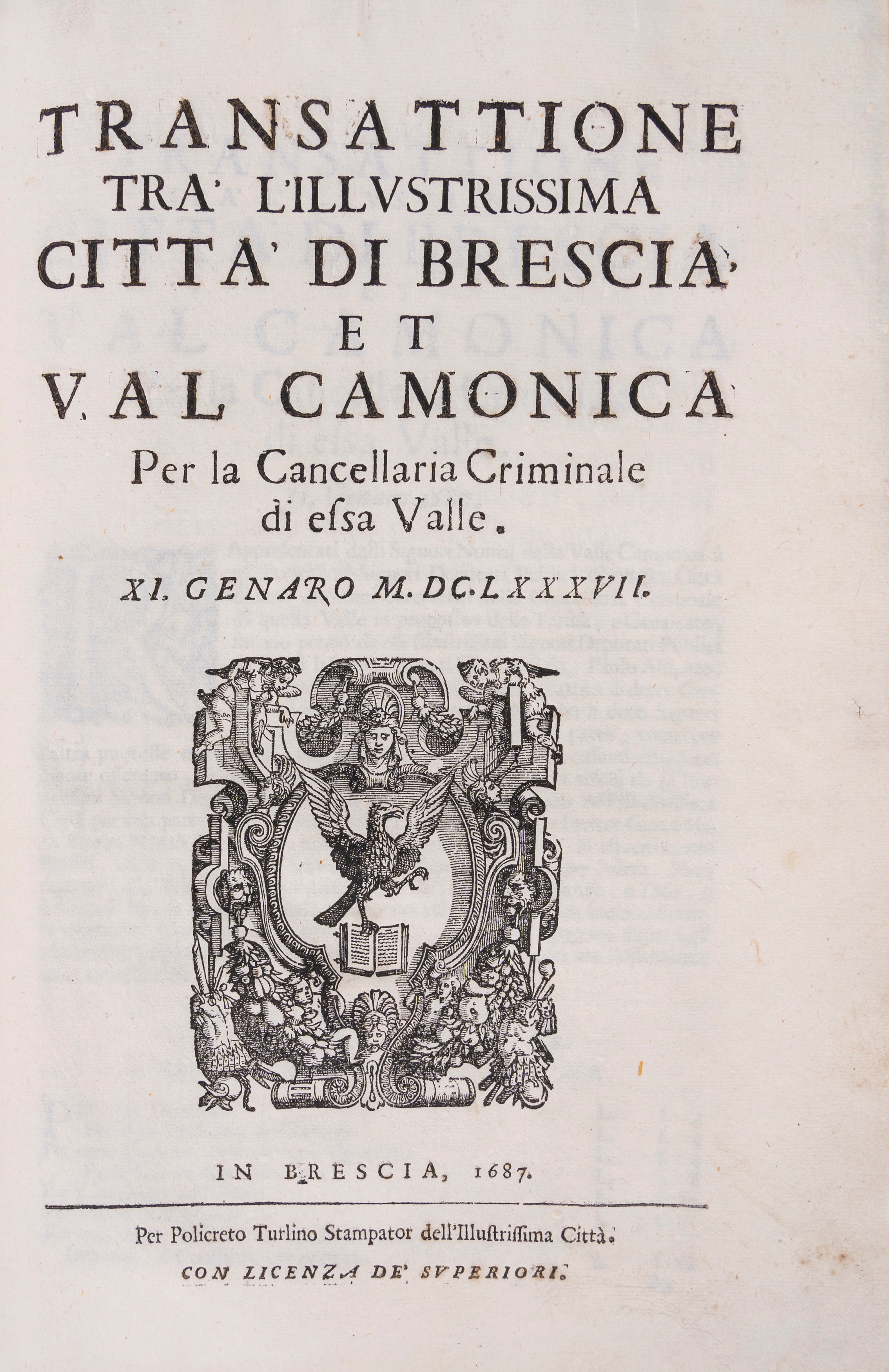Veronica Fontana - Statuta Vallis Camonicae nuper ex deliberatione consilii, 1624