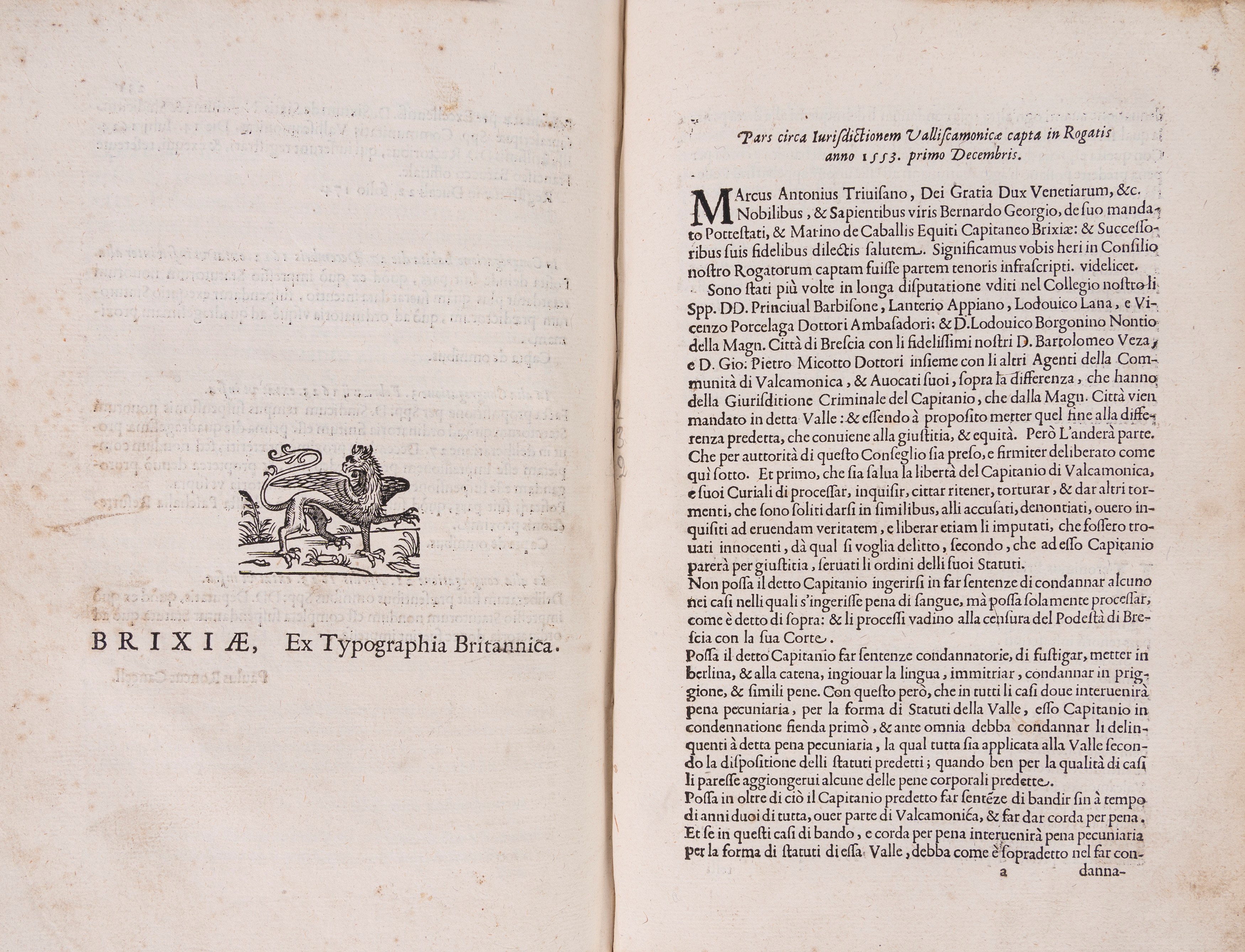 Veronica Fontana - Statuta Vallis Camonicae nuper ex deliberatione consilii, 1624