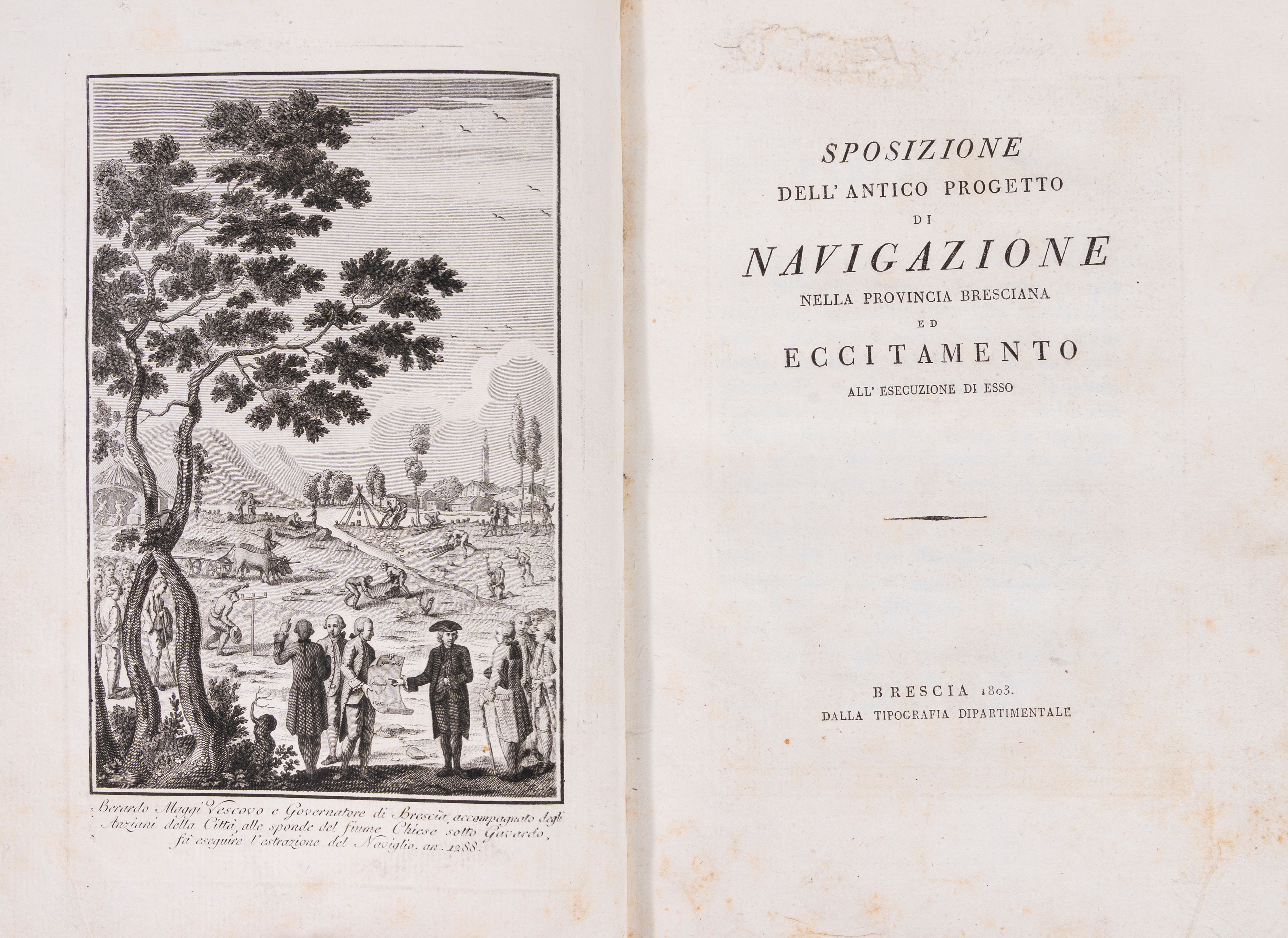 Vincenzo Cigola, Sposizione dell'antico progetto di navigazione nella provincia bresciana ed ecci...