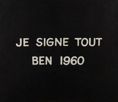 Je signe tout, litografia a colori, esemplare 67/100