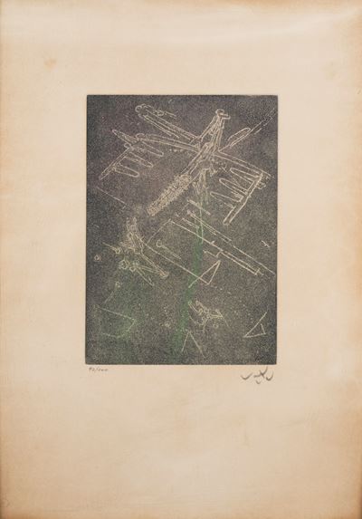 Droites Libérées, acquaforte acquatinta, es. 94/100