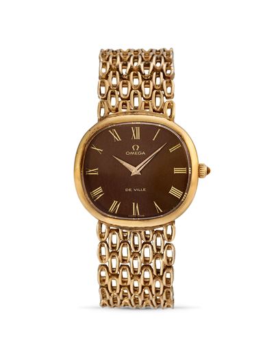 Orologio De Ville Ellipse 8390, anni '70, argento dorato