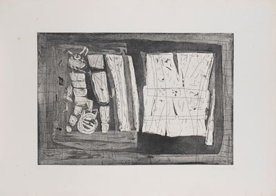 Composizione - acquaforte acquatinta, 1969