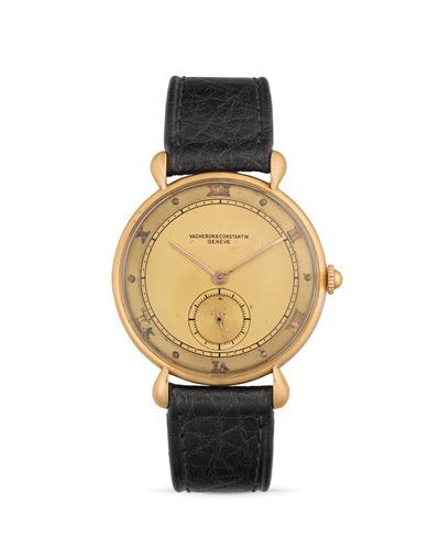 Calatrava, Orologio da polso in oro rosa 18k, anni '40