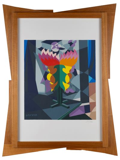 Fiore futurista, serigrafia a colori, es. 138/200