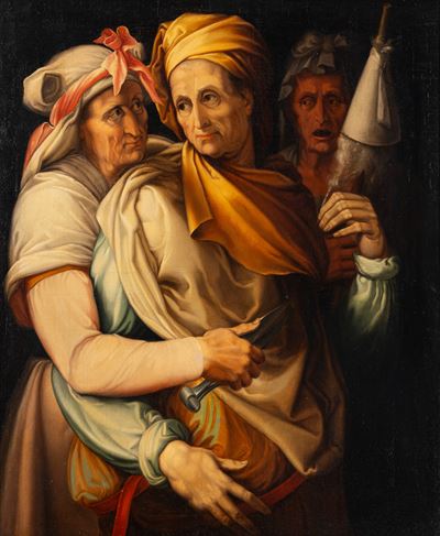 Francesco Salviati, Le tre Parche, olio su tela