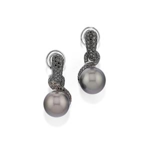 Orecchini con perle Tahiti 