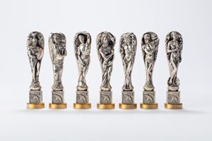 Sette sigilli raffiguranti Dei della mitologia greca