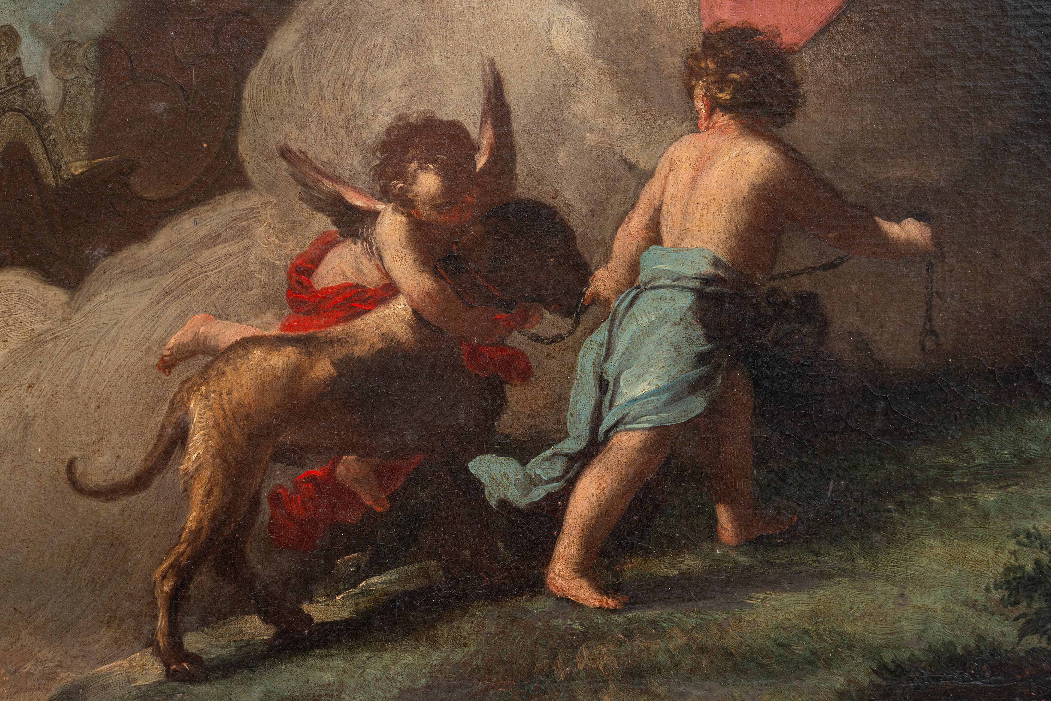 Attribuito a Domenico Antonio Vaccaro (napoli 1678 - 1745) - Domenico Antonio Vaccaro, Diana e Ip...