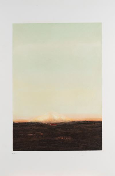 Dopo il tramonto, acquaforte acquatinta a colori, es. 8/125