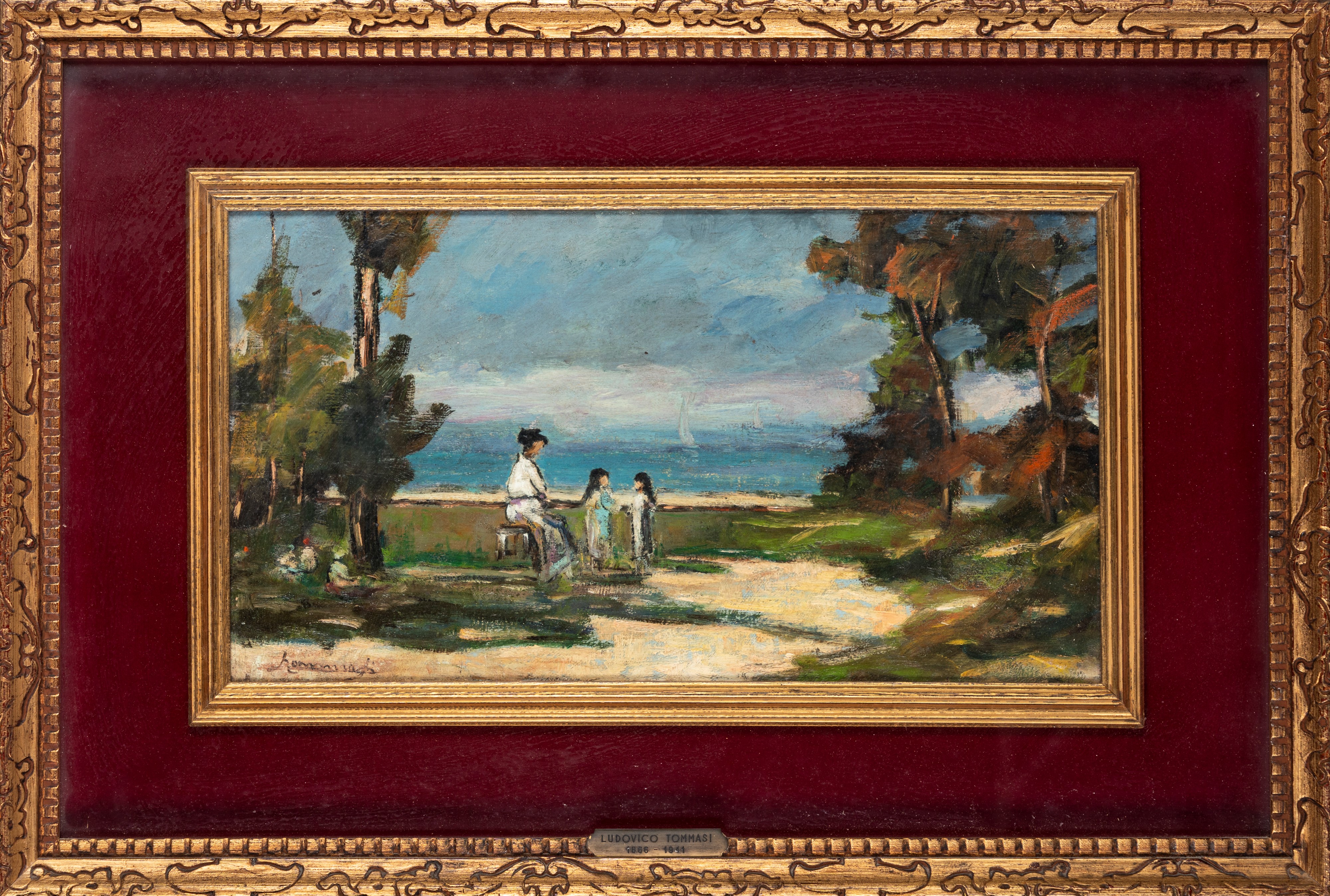 Paesaggio con figure (bozzetto)