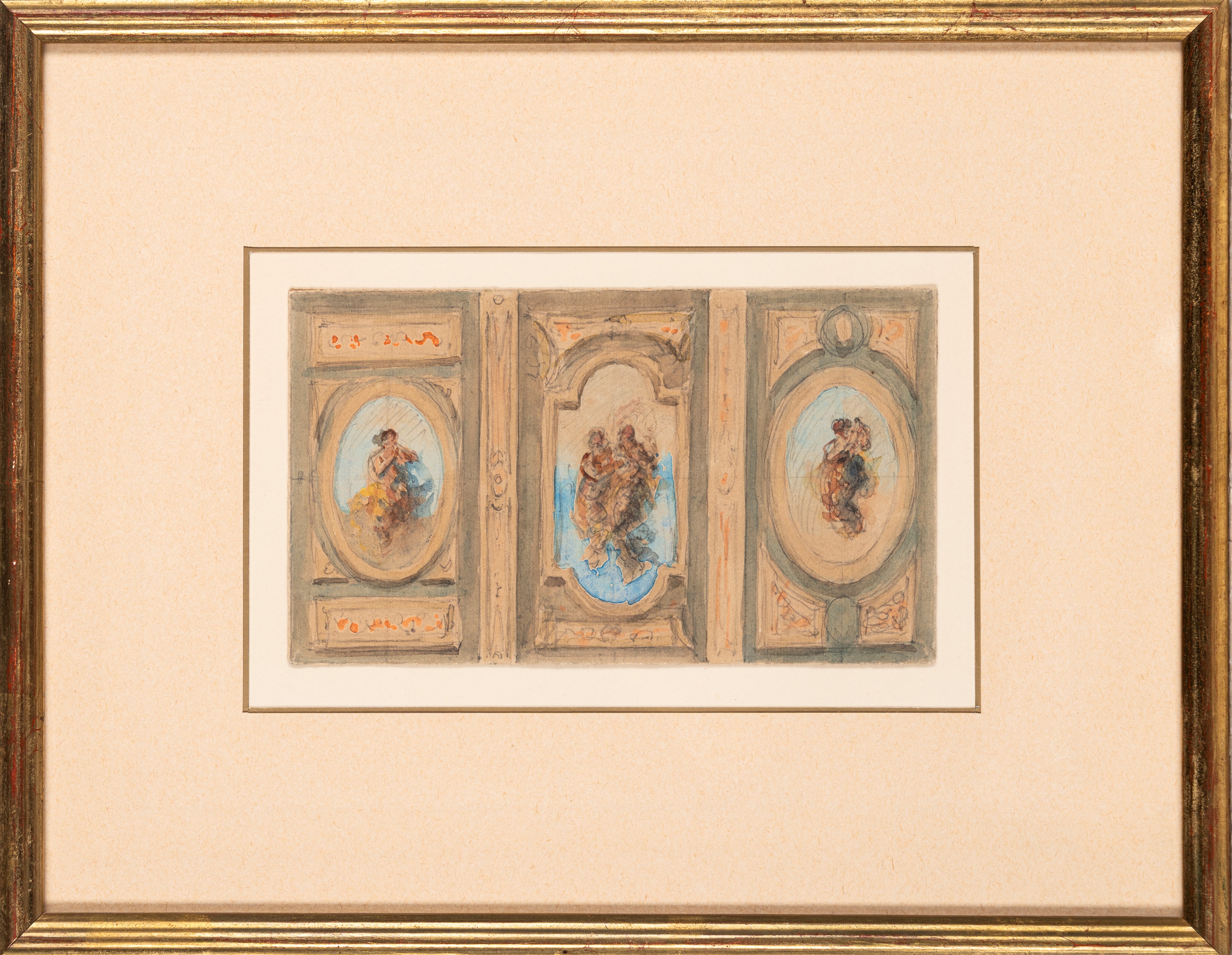 Giovanni Carnovali, Detto il Piccio - Studio per Affresco