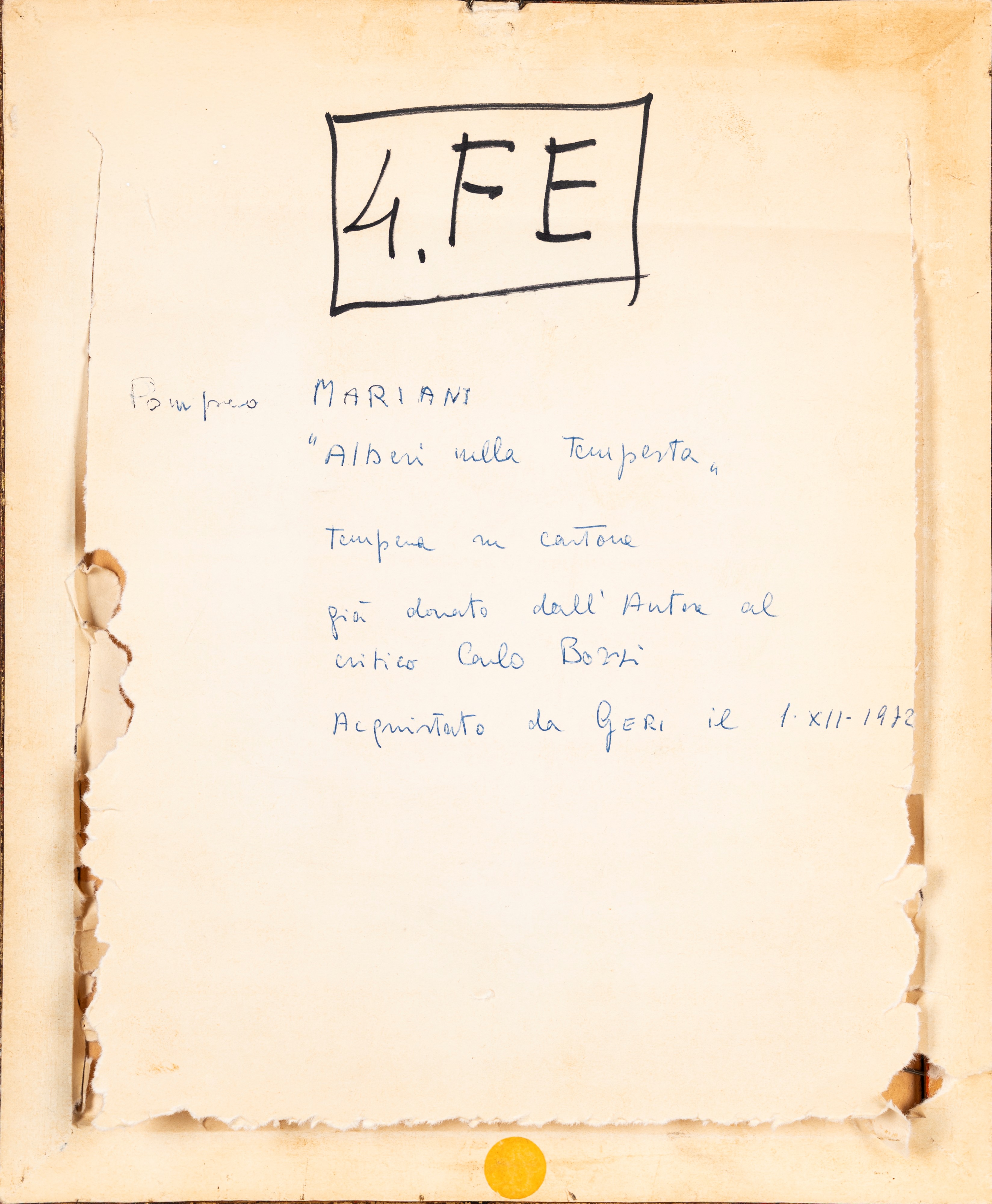 Pompeo Mariani - Alberi nella Tempesta