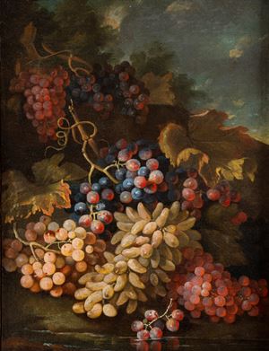 Uve bianche e nere en plein air