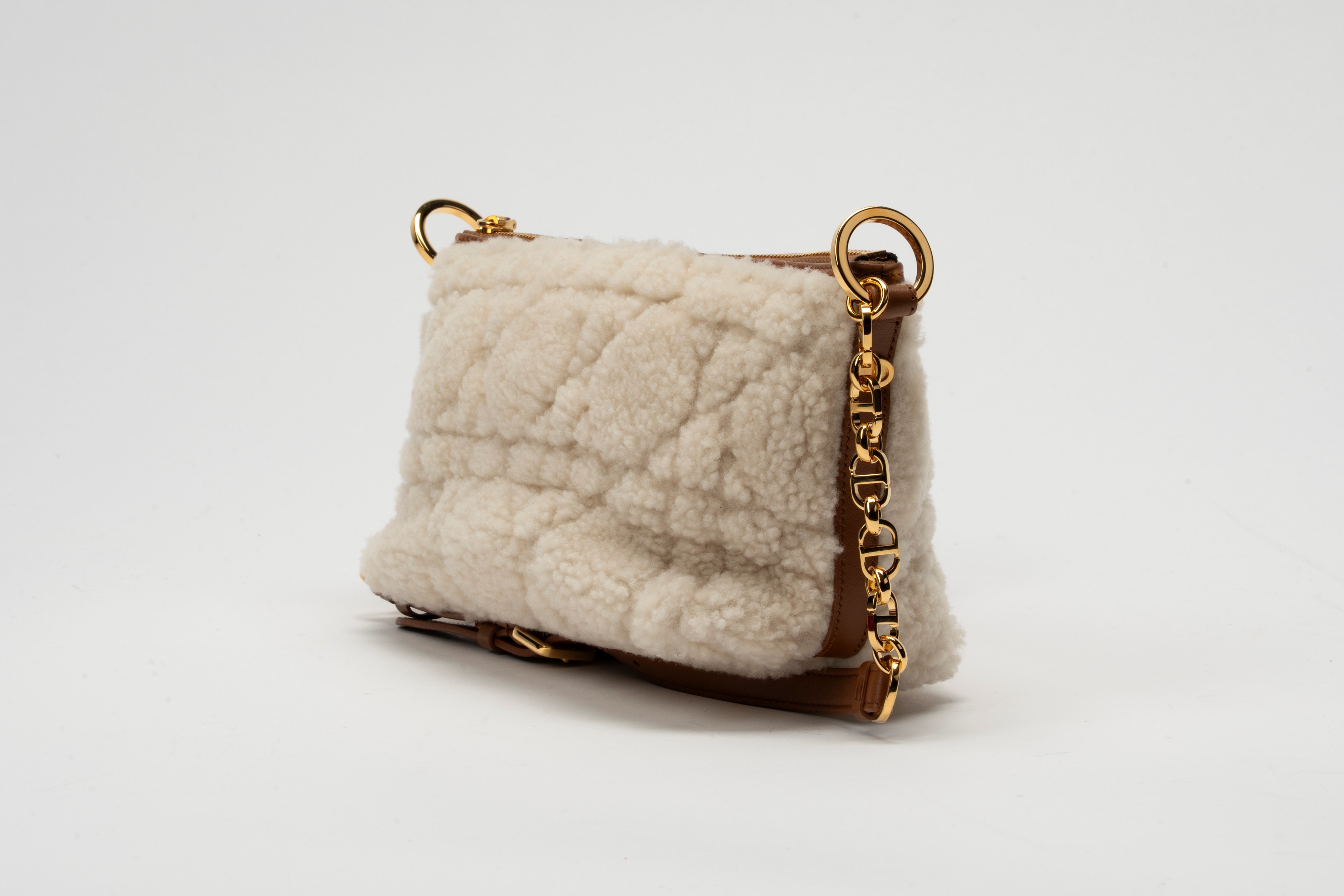 Christian Dior - Borsa hobo Diorstar in montone e pelle