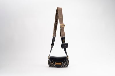 Borsa Streetchic in tela Jacquard e pelle con dettagli in metallo